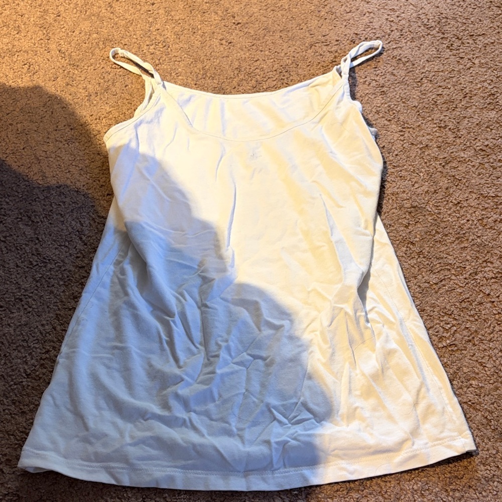 Time and Tru White Tank Top